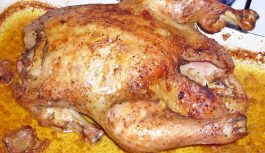 Курица, запечёная в духовке